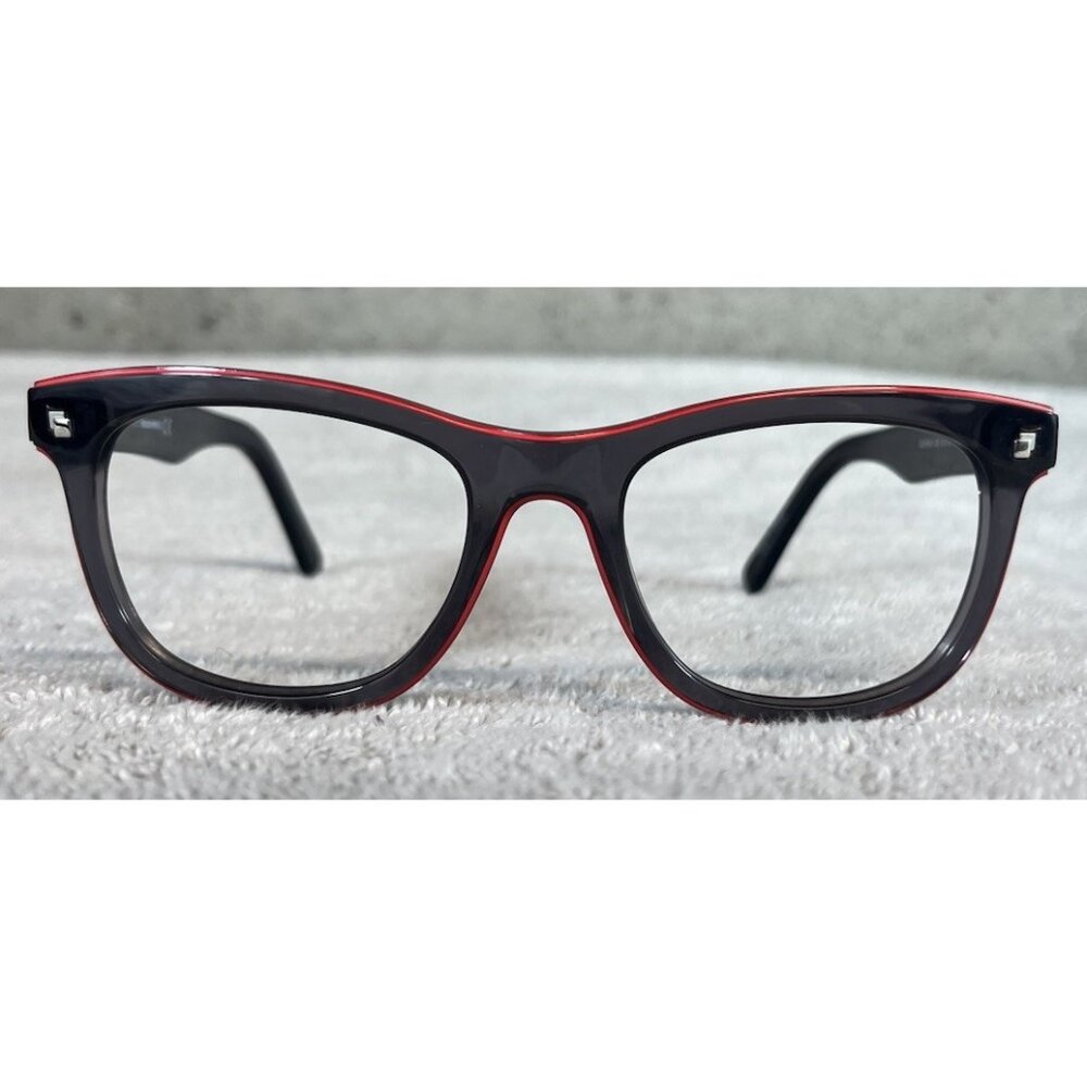 DSQUARED2 DQ5166-3 020 Square Full-Rim Black Red Eyeglasses Frames 51-19-145 - Picture 4 of 8